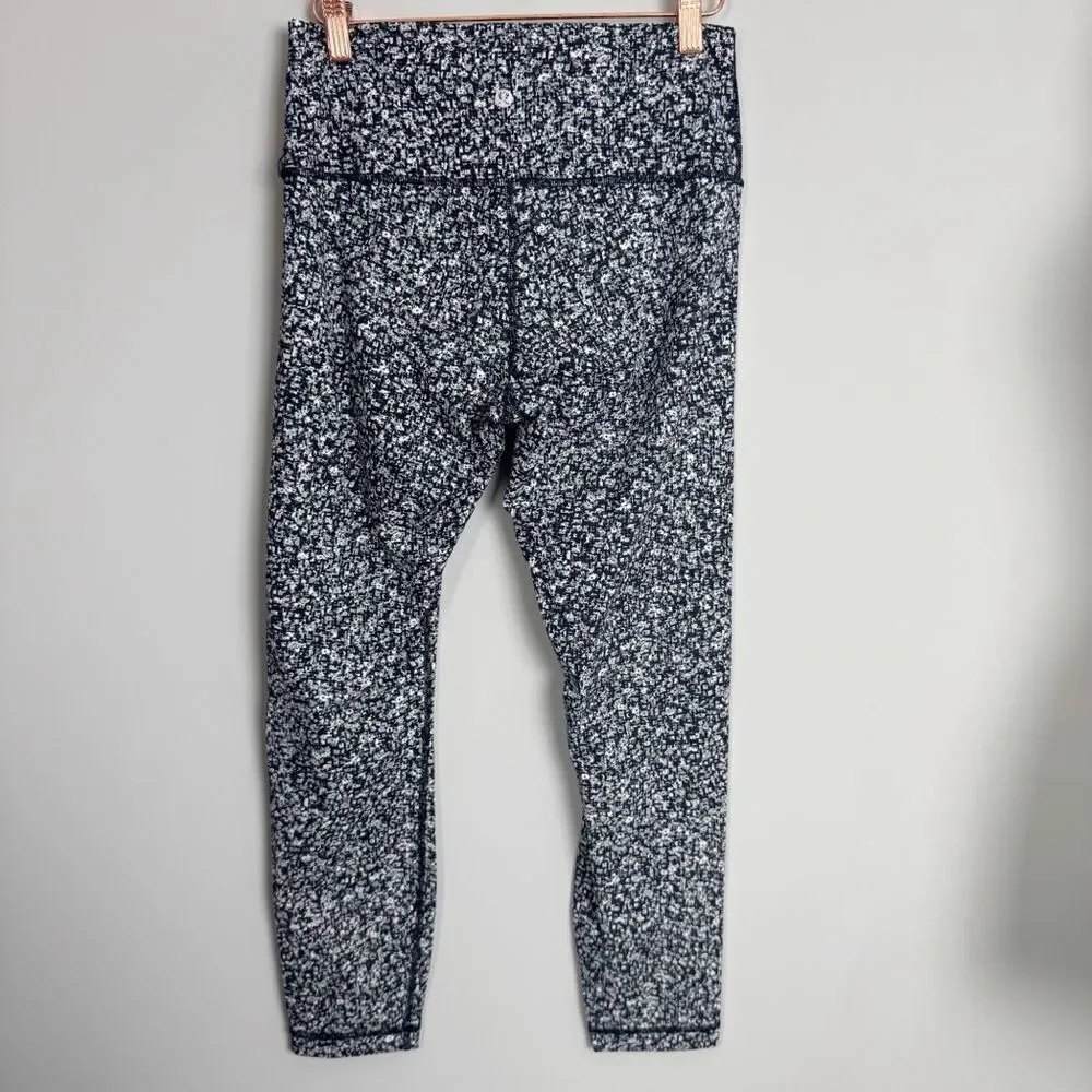 LULULEMON | Wunder Under High Rise 7/8 Leggings Daisy Dust Alpine Women’s Size 8